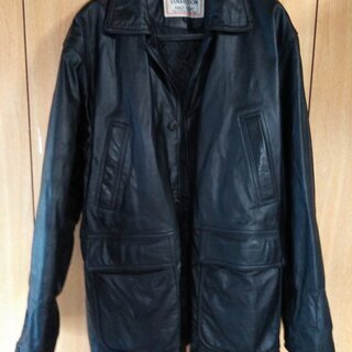 メンズレザーコート（牛皮）未使用の画像