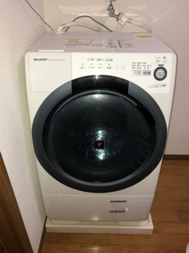 【取引終了】SHARP 洗濯乾燥機 ES-S7B wl 動作品