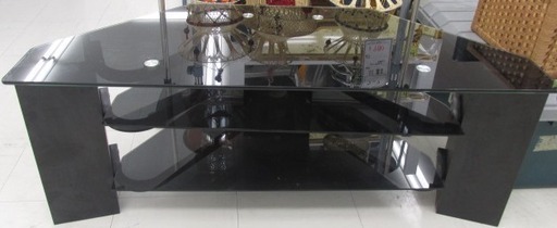 ガラス製 テレビ台 テーブルでも！NB284