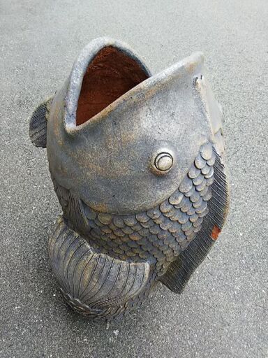 値下げしました！ 陶器製 魚の傘立て