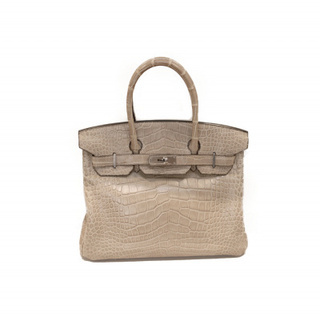 HERMES (エルメス) バーキン30/ポロサス グレー クロ...