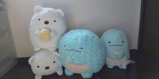 すみっコぐらし とかげ しろくま ぬいぐるみ 4こセット