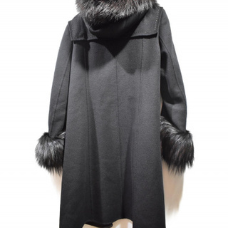 FOXEY_BOUTIQUE (フォクシーブティック) フォックスファー付きコート サイズ:42 カシミヤ100% アウター・ジャケットの画像