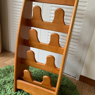 スリッパラック スリッパ立て スリッパ収納 木製 小型