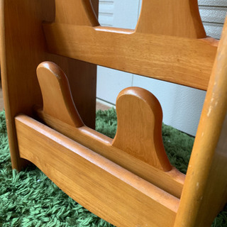 スリッパラック スリッパ立て スリッパ収納 木製 小型の画像