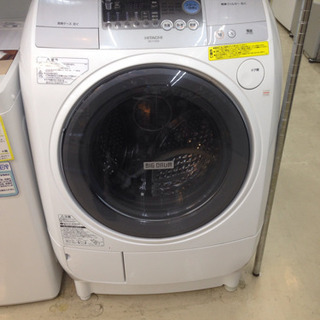 値下げしました】HITACHI 9kg/6kgドラム式洗濯機 BD-V1200L 2010年 