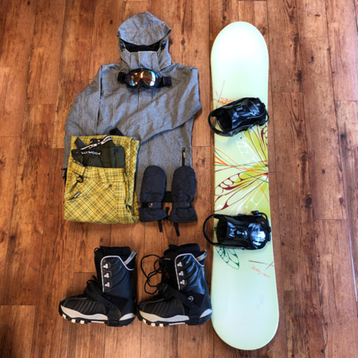 メンズ スノーボード セット (板 ウェア ブーツなど) ボード シューズ ケース 手袋 ゴーグル スノボ burton バートン