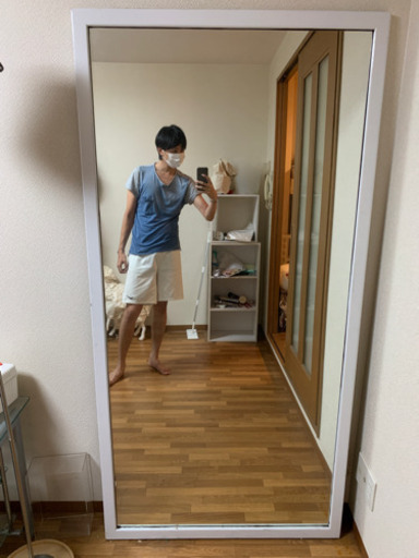 大型鏡！姿見！白！