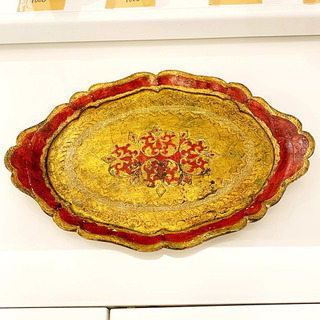 イタリア製アンティークトレー　3800円の画像