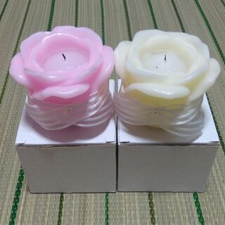 【無料🎶】🌹キャンドル2個セット