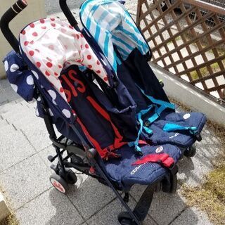 【交渉中】【値下 パート3】2人乗りベビーカー