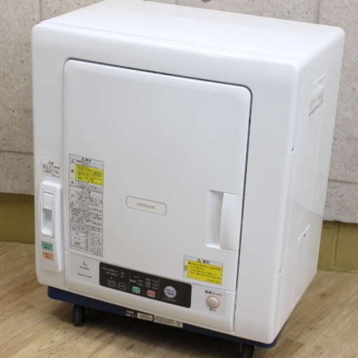 R261)【美品】日立 HITACHI 衣類乾燥機 DE-N50WV 5kg これっきりボタン 除湿型 ドラム式 2018年製