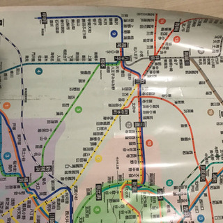 JR東日本車内路線図シールの画像