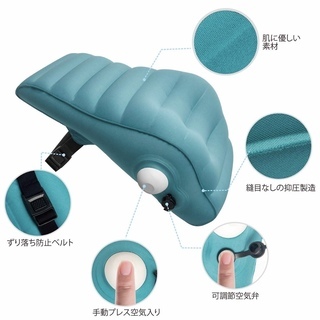 エアークッション 腰痛防止 取付バンド調節可能 姿勢 猫背 対策の画像
