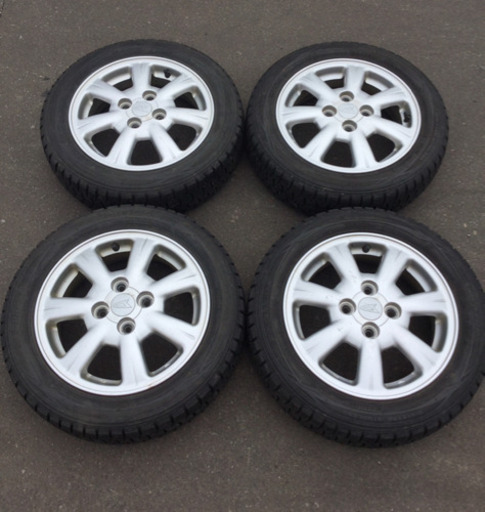 ダイハツ純正 14インチ アルミホイール 155/65R14 スタッドレスタイヤ 4本セット
