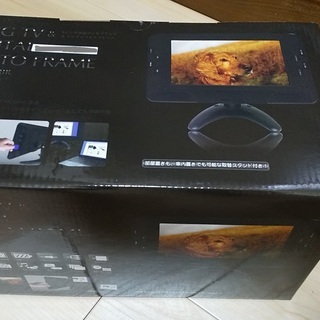 【中古美品】８インチ液晶ワンセグテレビ＆デジタルフォトフレーム　...