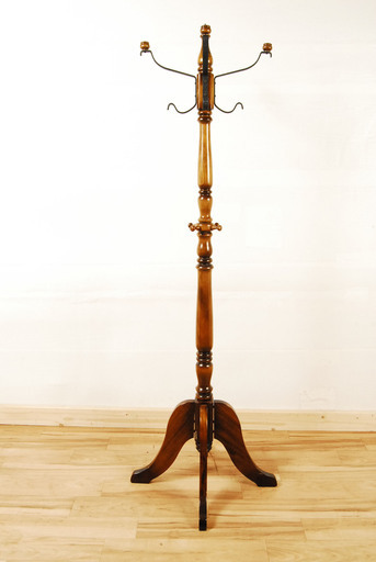 0339 カリモク 木製 ブナ材 コロニアル コートハンガー ポールハンガー アンティーク 高さ179cm アントレ