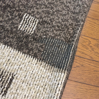 取引中 カーペット ベージュ×ブラウン 毛足の短いの画像