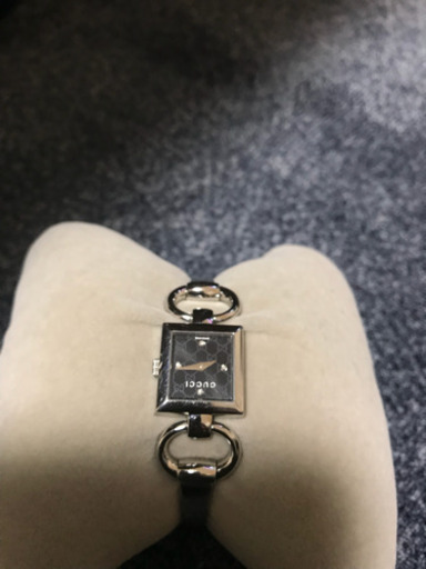GUCCI/グッチ時計 120 トルナヴォーニ 4Pダイヤ YA120507 GGアイコン柄/ブラックダイアル