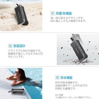 新品未使用　ブルートゥース Bluetooth スピーカーの画像