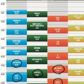 サマソニ 大阪 8/17.18