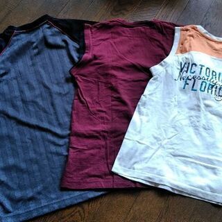 🎽ノースリーブ、半袖プリントシャツ　（カットソー）15０ｃｍ　3点　まとめ売り　　子ども服②の画像