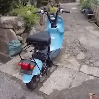 [購入済み]走行の少ない！スズキ　チョイノリ（水色）セル付き　実働中古車◆彦根市～ の画像