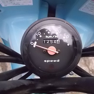 [購入済み]走行の少ない！スズキ　チョイノリ（水色）セル付き　実働中古車◆彦根市～ の画像