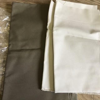 オカダヤ 帆布 カーキ ライトグレー トートバッグ セットの画像