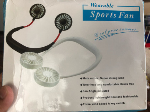 首かけ  扇風機 新品