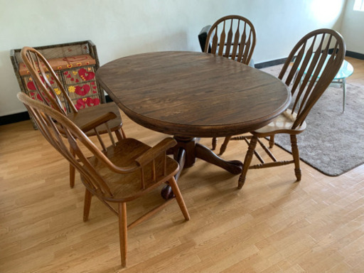 オーク材ダイニングセット