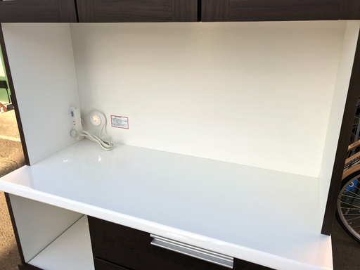 札幌市◆ NITORI 幅 100cm システム食器棚 “ ダリア ”◆ キッチンラック DAHLIA 100KB■キャビネット 収納家具 キッチンボード ニトリ 製