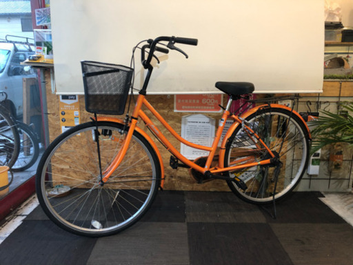 ２６インチ 自転車 オレンジ