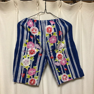 甚兵衛 150cm 朝顔柄★引き取りに来て頂ける方★の画像