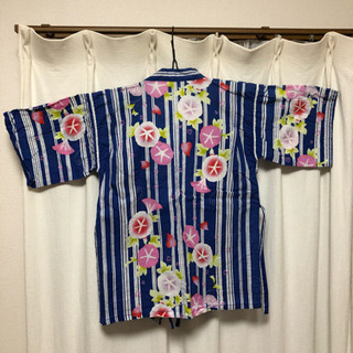 甚兵衛 150cm 朝顔柄★引き取りに来て頂ける方★