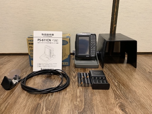 魚探　魚群探知機　ホンデックスPS-611CN エネループプロ付き ※5000円値下げ 送料込み（交渉中です）