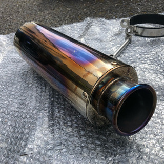 DioZX マフラー ステンレス チタン焼き風 AF35の画像