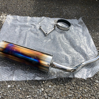 DioZX マフラー ステンレス チタン焼き風 AF35の画像