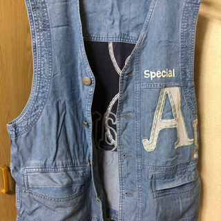 サンタフェ デニムメッシュベスト