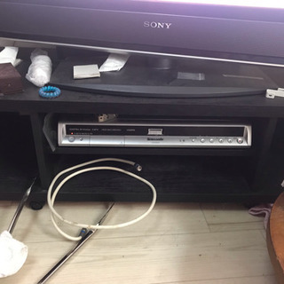 ★ 値下げしました‼️ BRAVIA FULL HD 40V型液晶テレビ、テレビ台、Panasonic製 DIGITAL Hi-Vision CATV HDD RECORDING機器の3点セットです！の画像