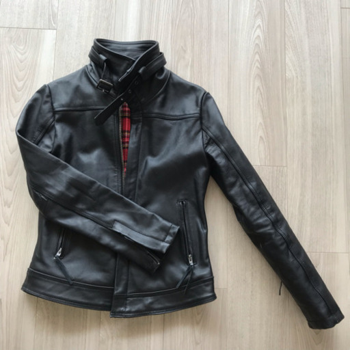 【中古品】本革ライダースレザージャケット(最高級カウ牛革)