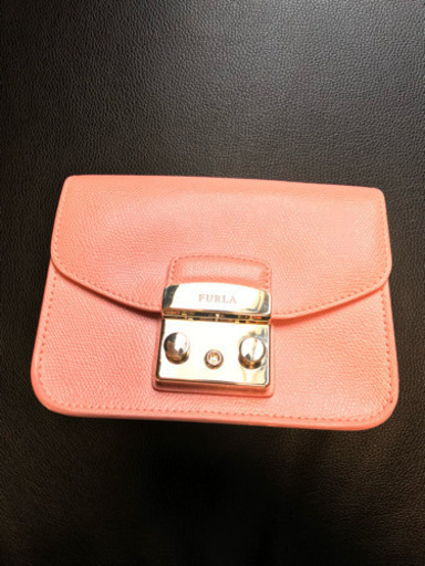 美品 フルラ FURLA ミニバック ペールピンク