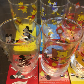 未使用 ディズニー キャラクターグラス 8個セットの画像