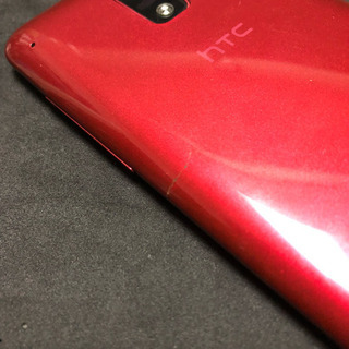 au3Gスマホ HTC J ISW13HT RED(イヤホン&au純正ACアダプター付)の画像