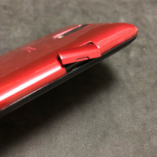 au3Gスマホ HTC J ISW13HT RED(イヤホン&au純正ACアダプター付)の画像