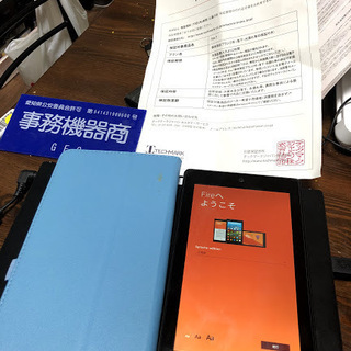 【美品】Kindle Fire７ カバー・保証書付き【クレカ決済...