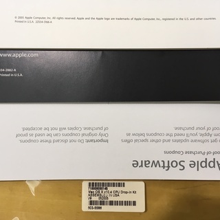 mac os x tiger v10.4 取扱説明書の画像