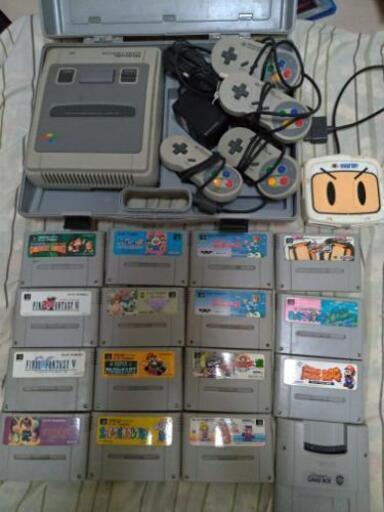 スーパーファミコン一式セット(ボンバーマン5人対戦も♪)