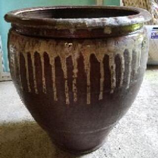 火鉢　高さ50cm 直径47.5cm 金魚鉢 メダカ オブジェ ...