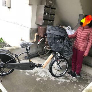 チャイルドシート付き自転車　(BRIDGESTONE BIKKE)の画像